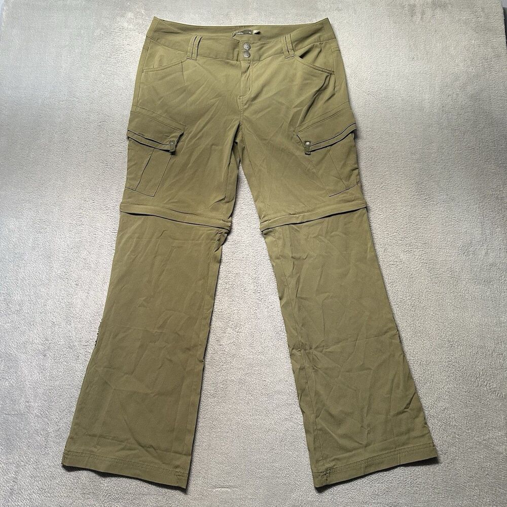 Prana Olive Straight-Leg Convertible Cargo Pants